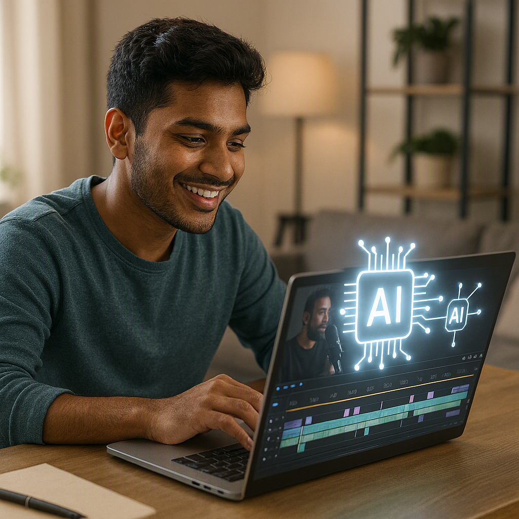 Creating video using free AI video generator